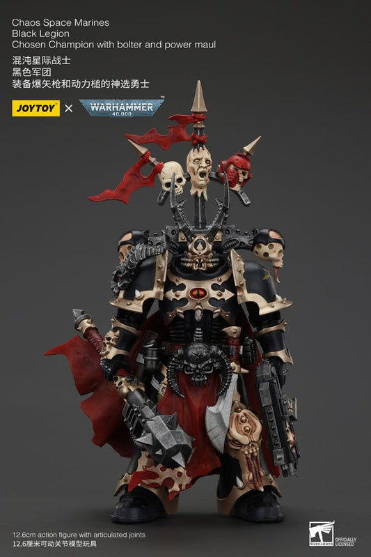 Warhammer 40k Actionfigur Chaos Space Marines Black Legion Chosen Champion with bolter and power maul 20 cm 6927054400997