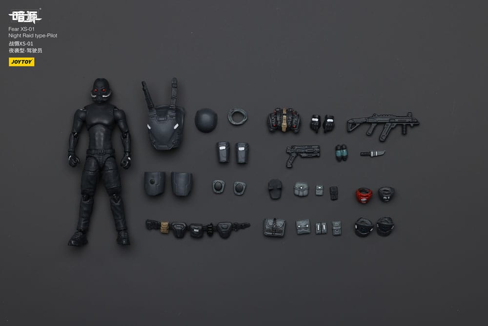 Battle For the Stars Actionfigur Fear XS-01 Night Raid type-Pilot 12 cm 6927054401239