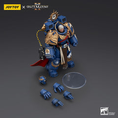 Warhammer 40k Action Figure Ultramarines Marneus Calgar Chapter Master with MKX Gravis Armour and Gauntlets of Ultramar 20 cm 6927054401338
