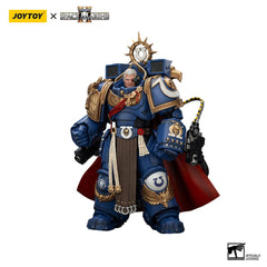Warhammer 40k Action Figure Ultramarines Marneus Calgar Chapter Master with MKX Gravis Armour and Gauntlets of Ultramar 20 cm 6927054401338