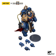 Warhammer 40k Action Figure Ultramarines Marneus Calgar Chapter Master with MKX Gravis Armour and Gauntlets of Ultramar 20 cm 6927054401338