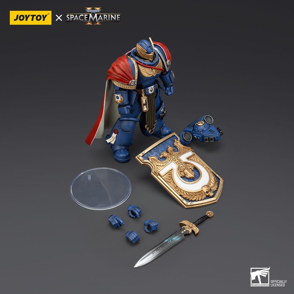 Warhammer 40k Action Figure Ultramarines Victrix Honour Guardwith Storm Shield And Power Sword 20 cm 6927054401345