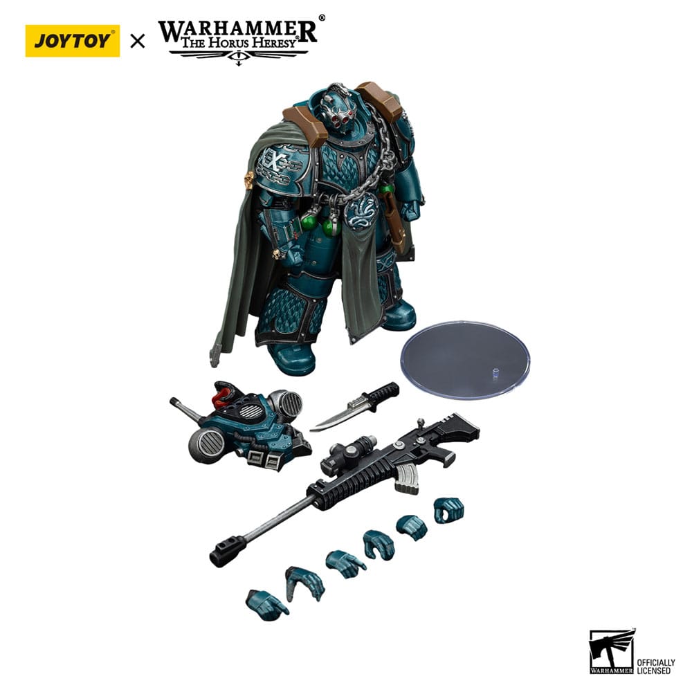 Warhammer The Horus Heresy Action Figure Alpha Legion Exodus The One who is Many With Sniper Rifle And Power Dagger 20 cm 6927054401390