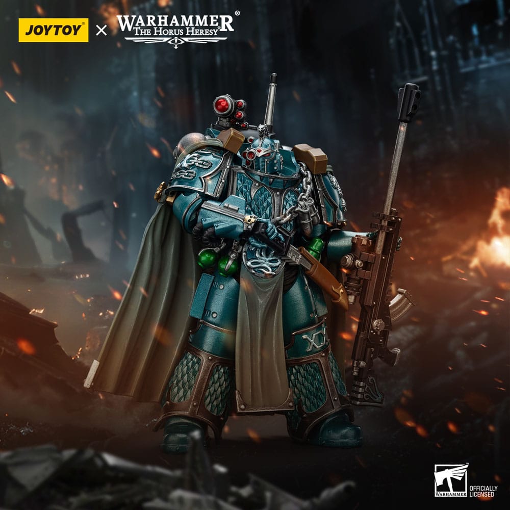 Warhammer The Horus Heresy Action Figure Alpha Legion Exodus The One who is Many With Sniper Rifle And Power Dagger 20 cm 6927054401390