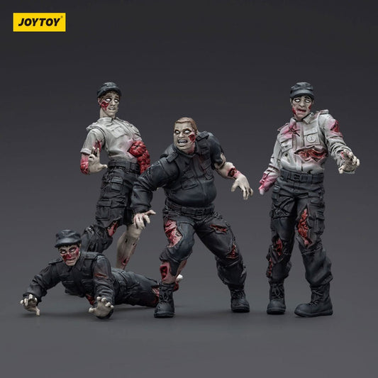 Zombie Dark Source Action Figures 4-Pack Security Guards 8 cm 6927054401543