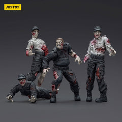 Zombie Dark Source Action Figures 4-Pack Security Guards 8 cm 6927054401543