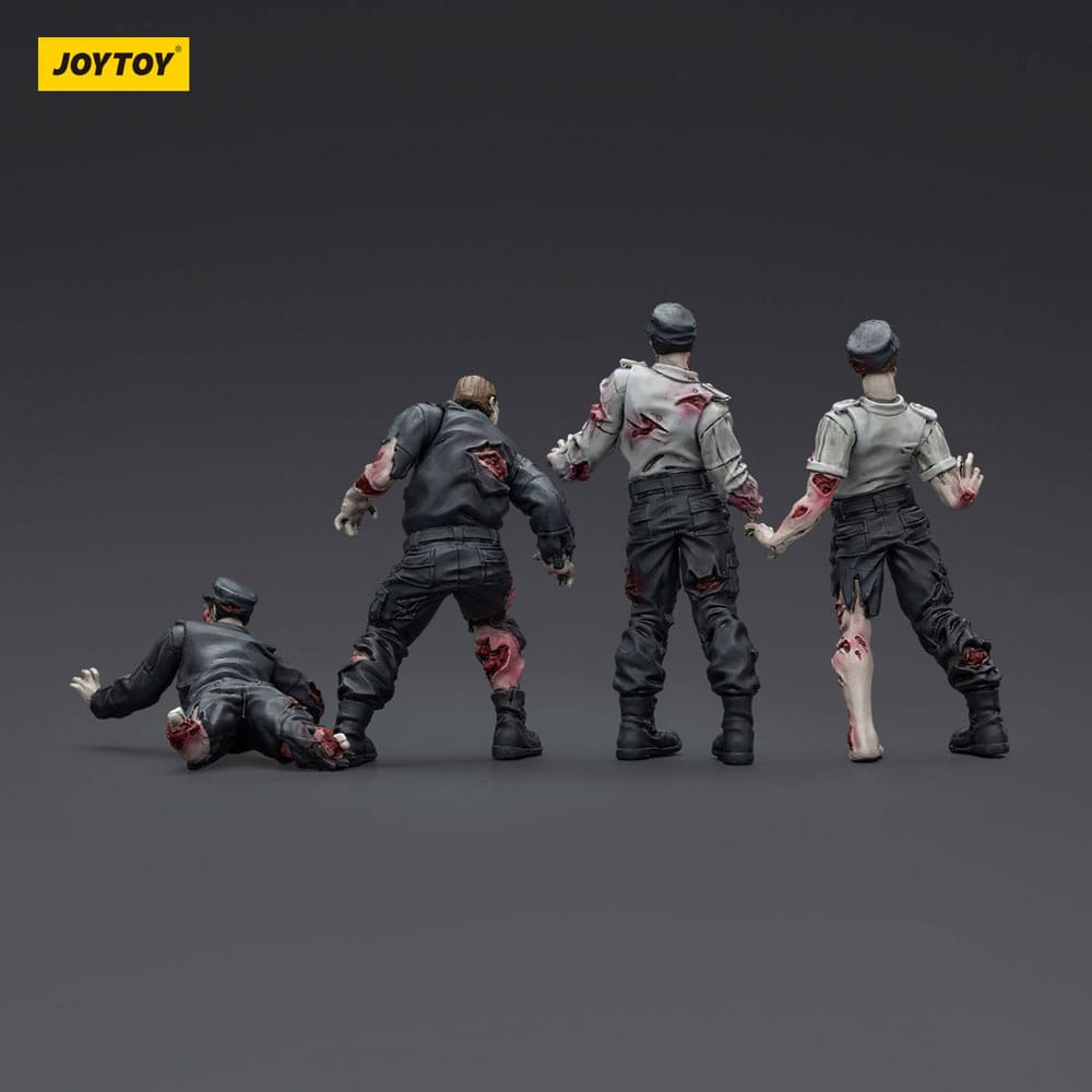 Zombie Dark Source Action Figures 4-Pack Security Guards 8 cm 6927054401543