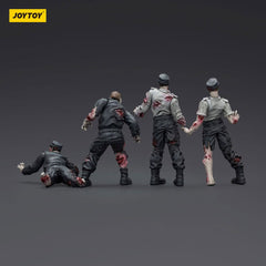 Zombie Dark Source Action Figures 4-Pack Security Guards 8 cm 6927054401543
