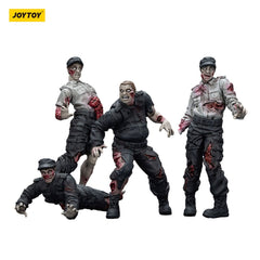 Zombie Dark Source Action Figures 4-Pack Security Guards 8 cm 6927054401543