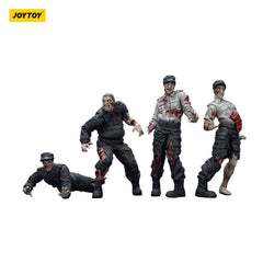 Zombie Dark Source Action Figures 4-Pack Security Guards 8 cm 6927054401543