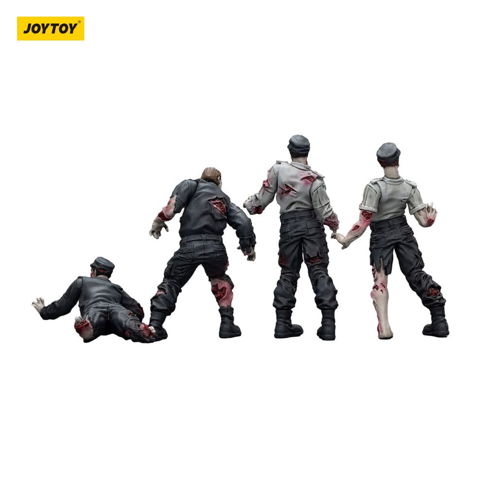 Zombie Dark Source Action Figures 4-Pack Security Guards 8 cm 6927054401543