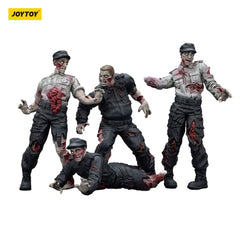 Zombie Dark Source Action Figures 4-Pack Security Guards 8 cm 6927054401543