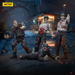 Zombie Dark Source Action Figures 4-Pack Security Guards 8 cm 6927054401543