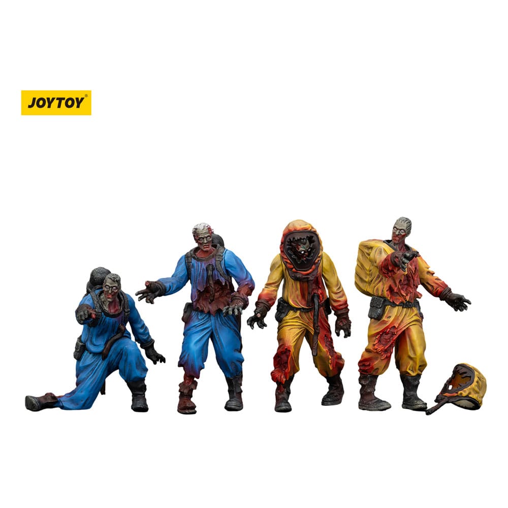 Zombie Dark Source Action Figures 4-Pack Biochemical Lab Team 8 cm 6927054401550