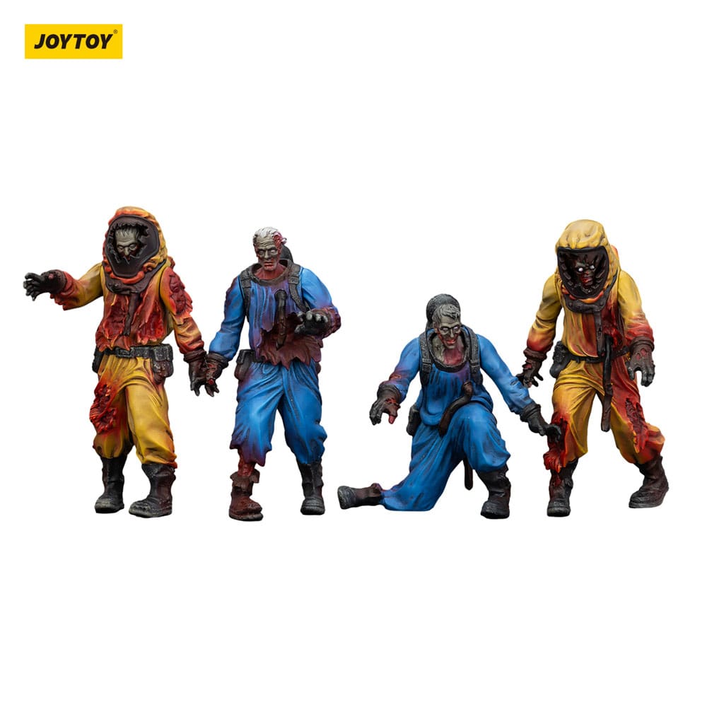 Zombie Dark Source Action Figures 4-Pack Biochemical Lab Team 8 cm 6927054401550
