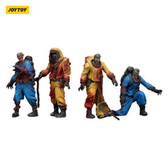 Zombie Dark Source Action Figures 4-Pack Biochemical Lab Team 8 cm 6927054401550