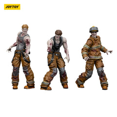 Zombie Dark Source Action Figures 3-Pack Firefighters 8 cm 6927054401598