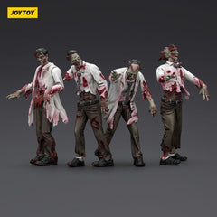 Zombie Dark Source Action Figures 4-Pack Scientists (Male) 8 cm 6927054401604