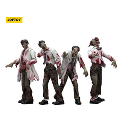 Zombie Dark Source Action Figures 4-Pack Scientists (Male) 8 cm 6927054401604