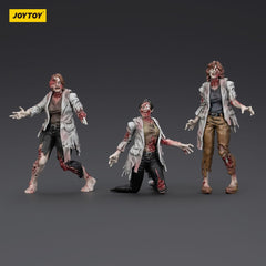 Zombie Dark Source Action Figures 3-Pack Scientists (Female) 8 cm 6927054401611