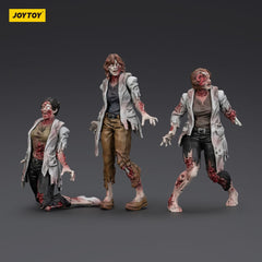 Zombie Dark Source Action Figures 3-Pack Scientists (Female) 8 cm 6927054401611