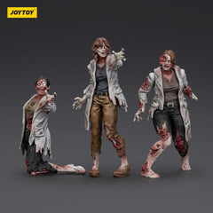 Zombie Dark Source Action Figures 3-Pack Scientists (Female) 8 cm 6927054401611