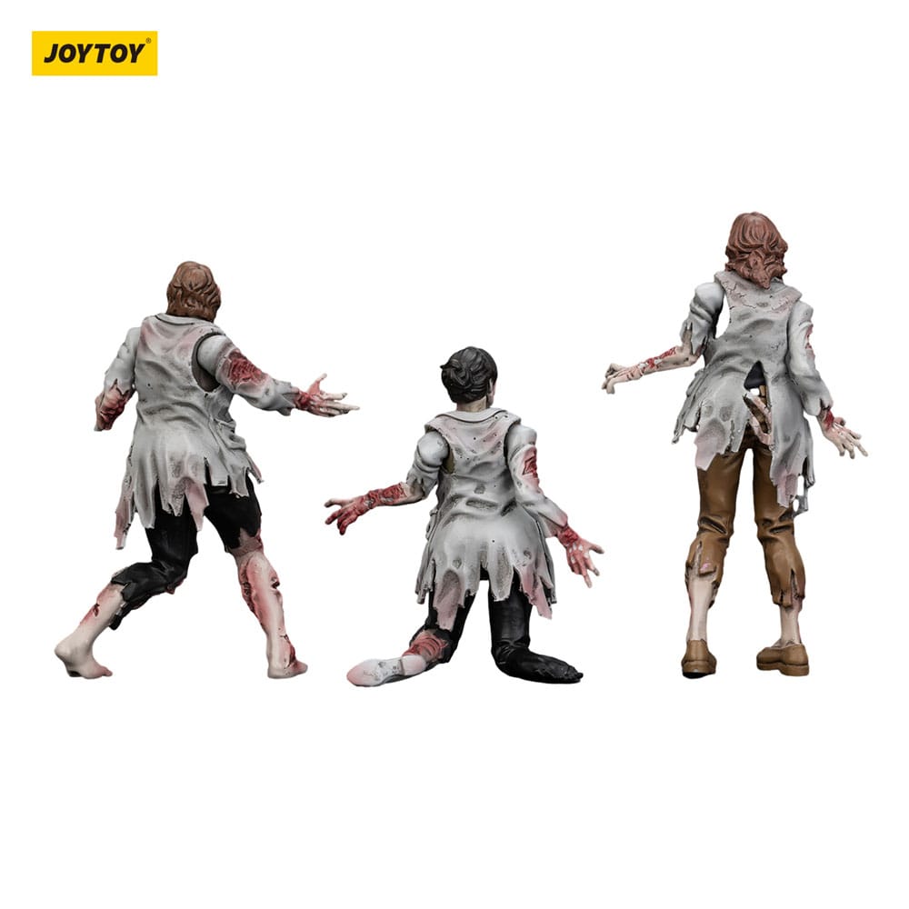 Zombie Dark Source Action Figures 3-Pack Scientists (Female) 8 cm 6927054401611