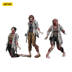 Zombie Dark Source Action Figures 3-Pack Scientists (Female) 8 cm 6927054401611