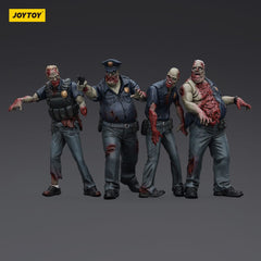 Zombie Dark Source Action Figures 4-Pack Police (Male) 8 cm 6927054401635
