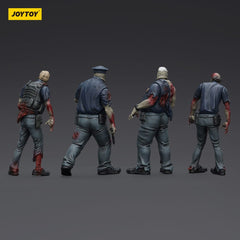 Zombie Dark Source Action Figures 4-Pack Police (Male) 8 cm 6927054401635