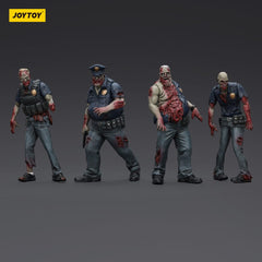 Zombie Dark Source Action Figures 4-Pack Police (Male) 8 cm 6927054401635