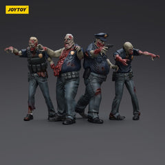 Zombie Dark Source Action Figures 4-Pack Police (Male) 8 cm 6927054401635