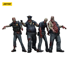 Zombie Dark Source Action Figures 4-Pack Police (Male) 8 cm 6927054401635
