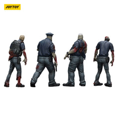 Zombie Dark Source Action Figures 4-Pack Police (Male) 8 cm 6927054401635