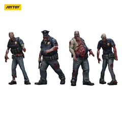Zombie Dark Source Action Figures 4-Pack Police (Male) 8 cm 6927054401635