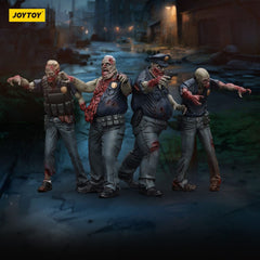 Zombie Dark Source Action Figures 4-Pack Police (Male) 8 cm 6927054401635