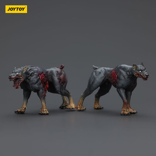 Zombie Dark Source Action Figures 2-Pack Police Dogs 8 cm 6927054401642