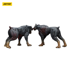Zombie Dark Source Action Figures 2-Pack Police Dogs 8 cm 6927054401642