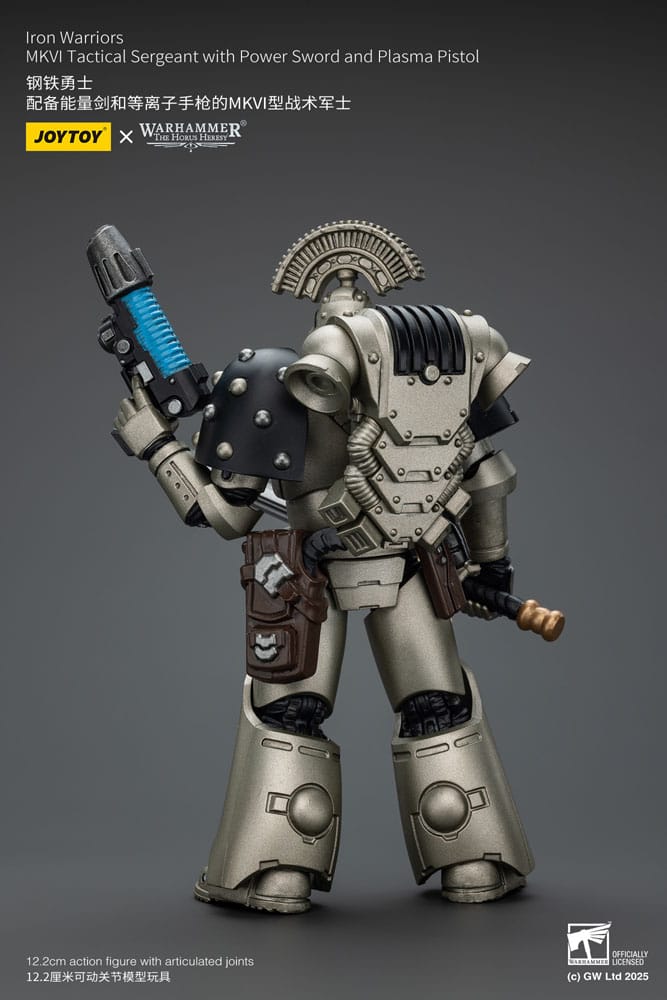 Warhammer The Horus Heresy Action Figure 1/18 lron Warriors MKVI Tactical Sergeant with Power Sword and Plasma Pistol 12 cm 6927054401758