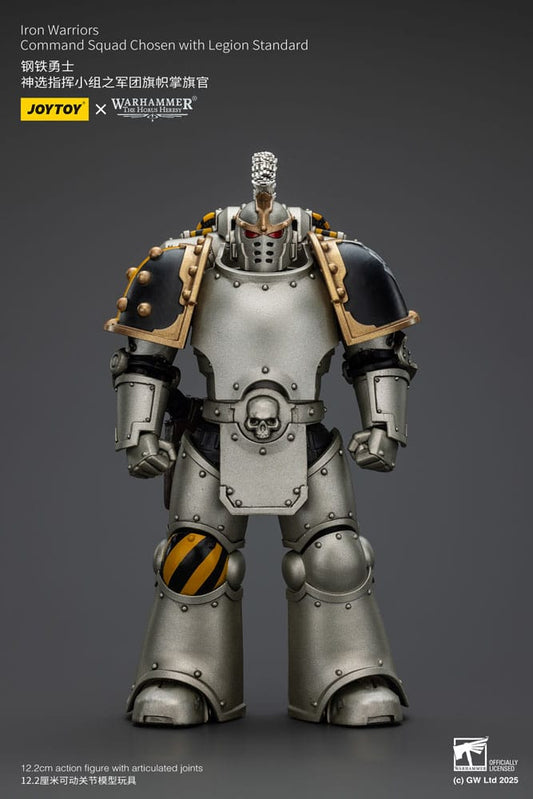 Warhammer The Horus Heresy Action Figure 1/18 lron Warriors Command Squad Chosen with Legion Standard 12 cm 6927054401765