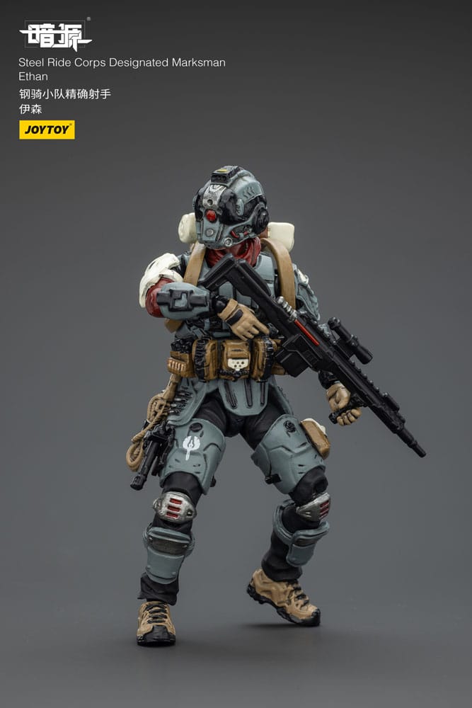 Steel Ride Corps Dark Source Action Figur Designated Marksman Ethan 7 cm 6927054402328