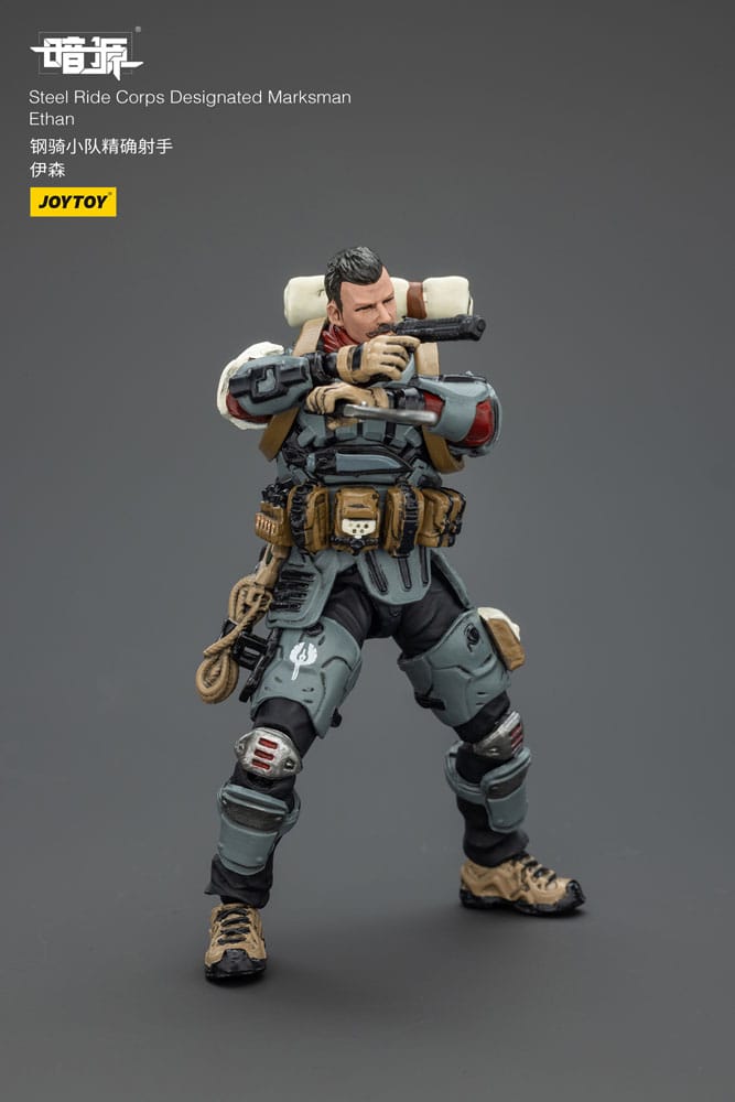 Steel Ride Corps Dark Source Action Figur Designated Marksman Ethan 7 cm 6927054402328