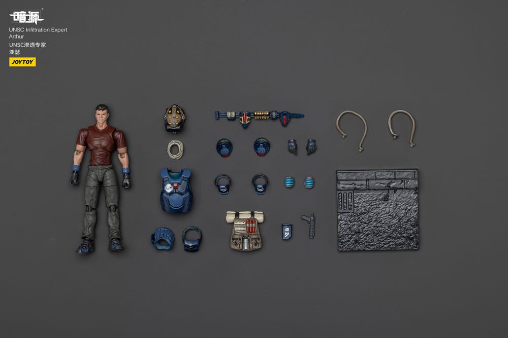 UNSC Dark Source Action Figur Infiltration Expert Arthur 7 cm 6927054402403