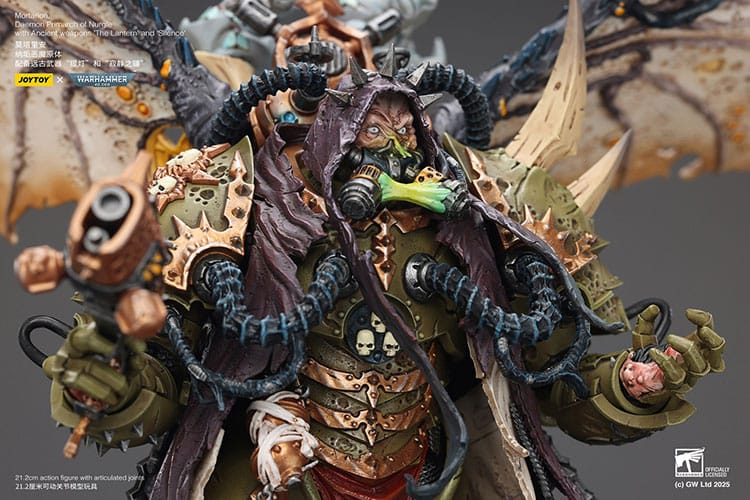 Warhammer 40k Action Figure 1/18 Mortarion Daemon Primarch of Nurgle with Ancient weapons The Lantern and Silence 21 cm 6927054402564