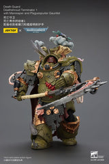 Warhammer 40k Action Figure 1/18 Death Guard Deathshroud Terminator 1 with Manreaper and Plaguespurter Gauntlet 14 cm  6927054402588