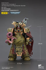 Warhammer 40k Action Figure 1/18 Death Guard Deathshroud Terminator 2 with Manreaper and Plaguespurter Gauntlet 14 cm  6927054402595