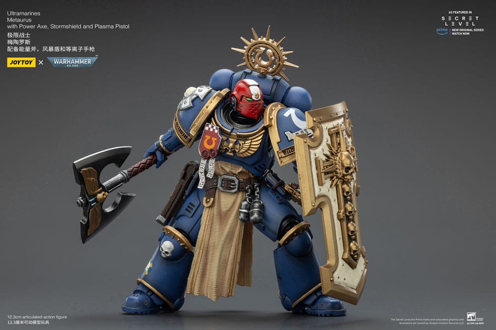 Warhammer 40,000 Action Figure Ultramarines Metaurus with Power Axe, Stormshield and Plasma Pistol 13 cm 6927054402786