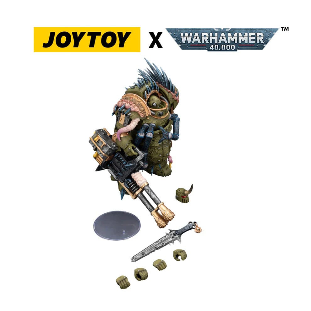 Warhammer 40,000 Action Figure Death Guard Blightlord Terminator 1 with Reaper Autocannon and Bubotic Blades 14 cm 6927054402861