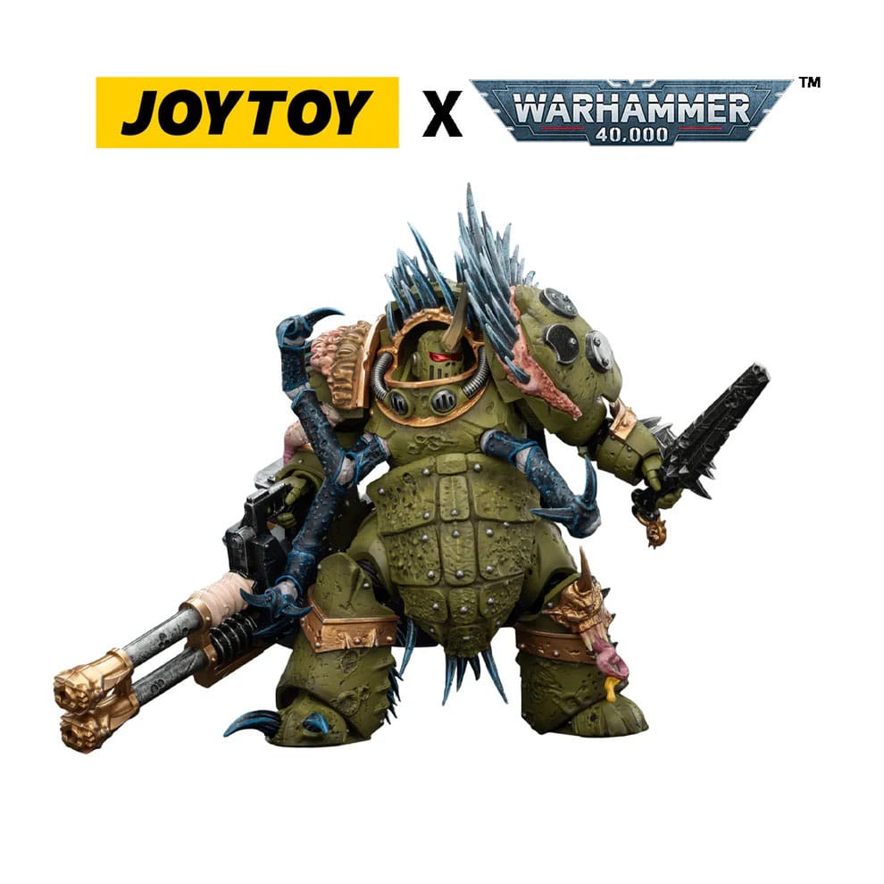 Warhammer 40,000 Action Figure Death Guard Blightlord Terminator 1 with Reaper Autocannon and Bubotic Blades 14 cm 6927054402861