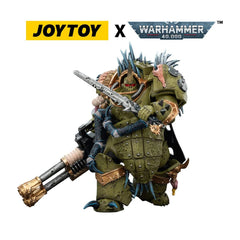 Warhammer 40,000 Action Figure Death Guard Blightlord Terminator 1 with Reaper Autocannon and Bubotic Blades 14 cm 6927054402861